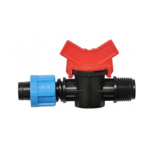 20PE Pipe Barbed Lock Male Thread Valve For Drip Tape